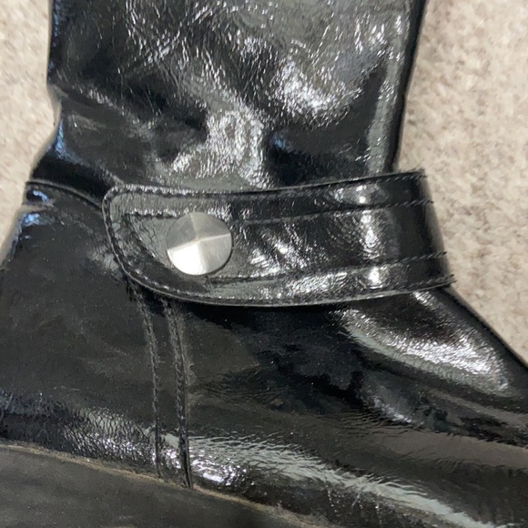 Nordstrom Girls Shiny Leather Boots sz 35 eu - Picture 4 of 8
